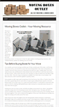 Mobile Screenshot of movingboxesoutlet.com